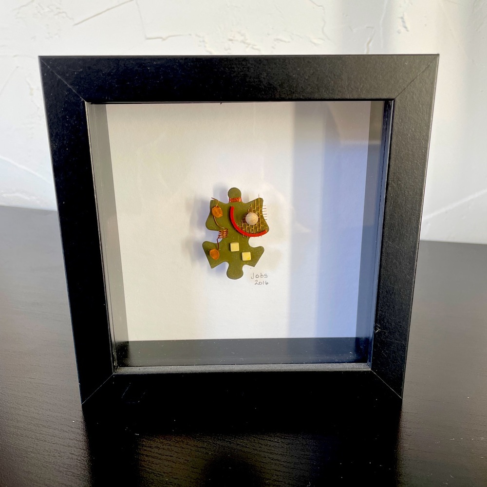 STEVE JOBS FRAMED CHIP